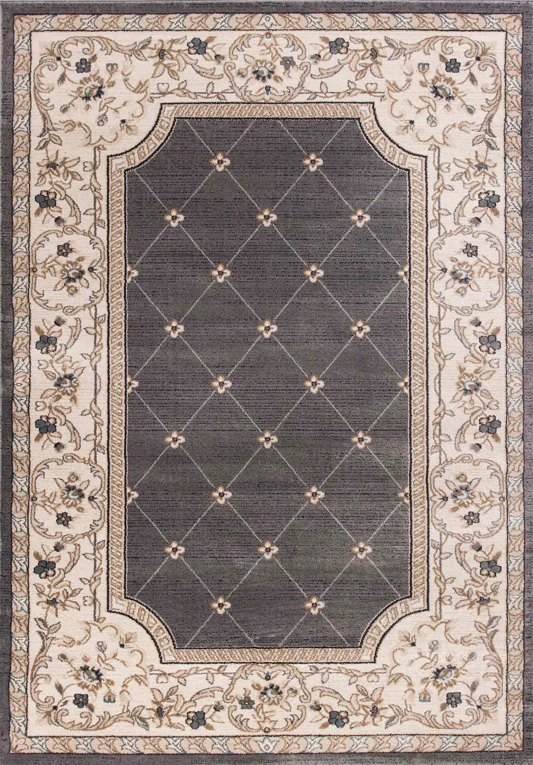 Avalon 5615 Grey/Ivory Courtyard Area Rug