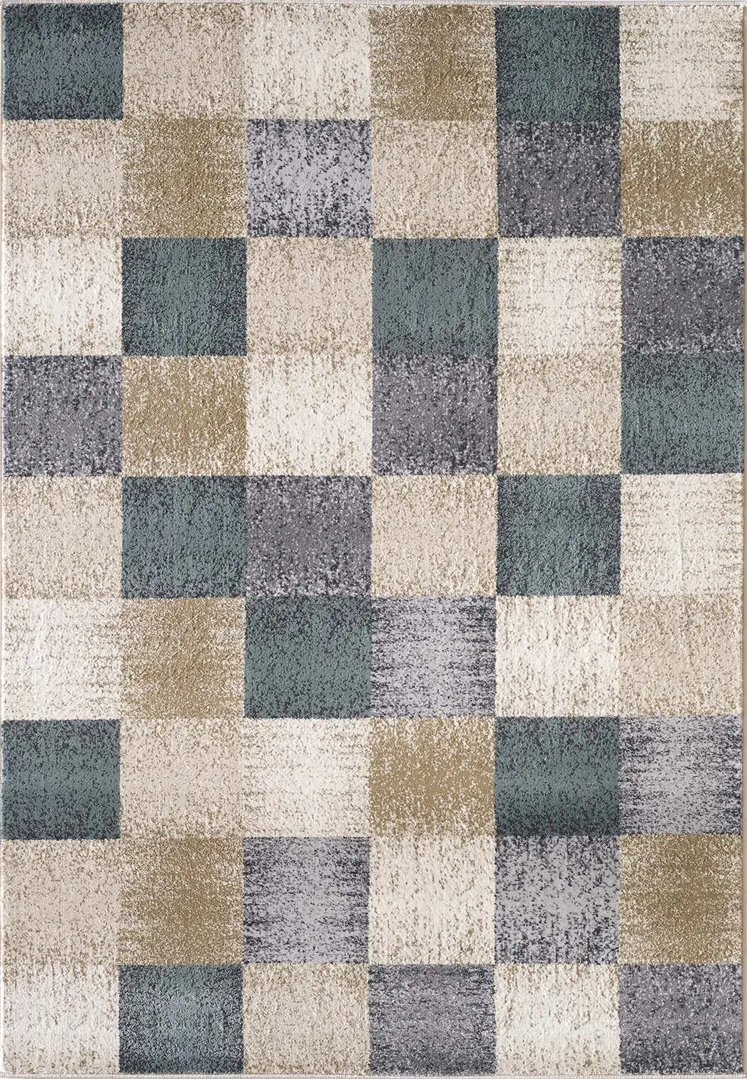 Avalon 5617 Ivory Checkered Area Rug