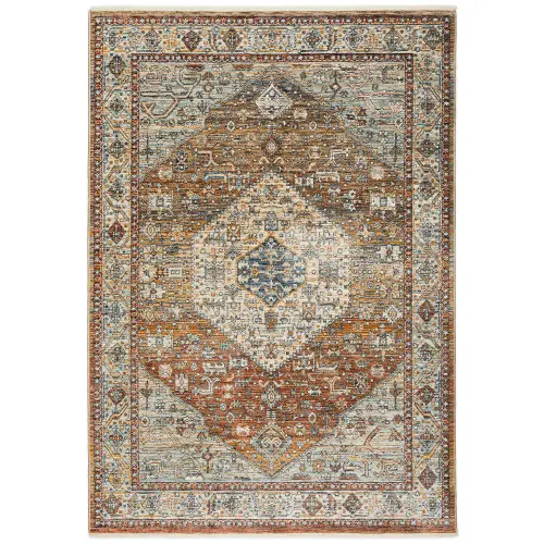 Bergama BE1 Paprika Modern Rug