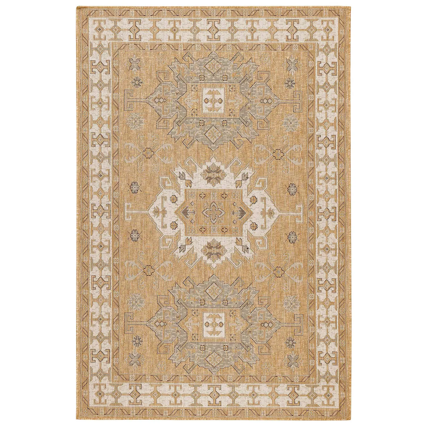 Liora Manne Carmel Low Profile  Easy Care Indoor/Outdoor Woven Rug-Traditional, Oriental, Global, Tr