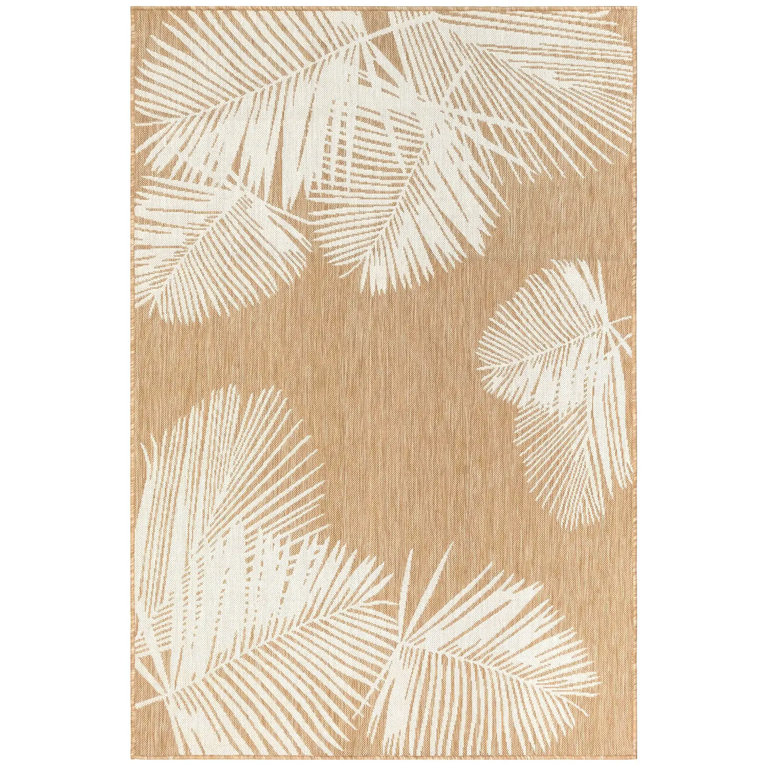 Liora Manne Carmel Low Profile  Easy Care Indoor/Outdoor Woven Rug- Palm Sand