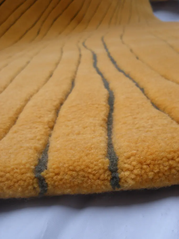 Jet Stream Pumpkin Charcoal Rug