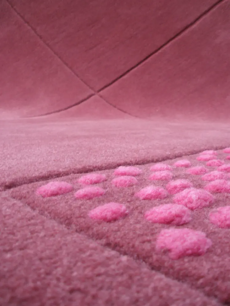Staccato Raspberry Rug