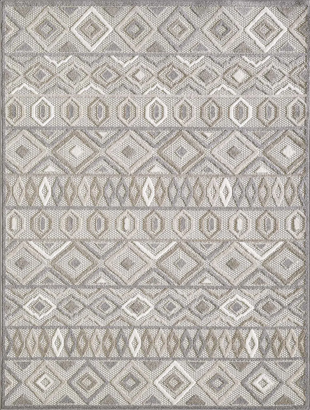 Calla 6925 Grey Aztec Area Rug