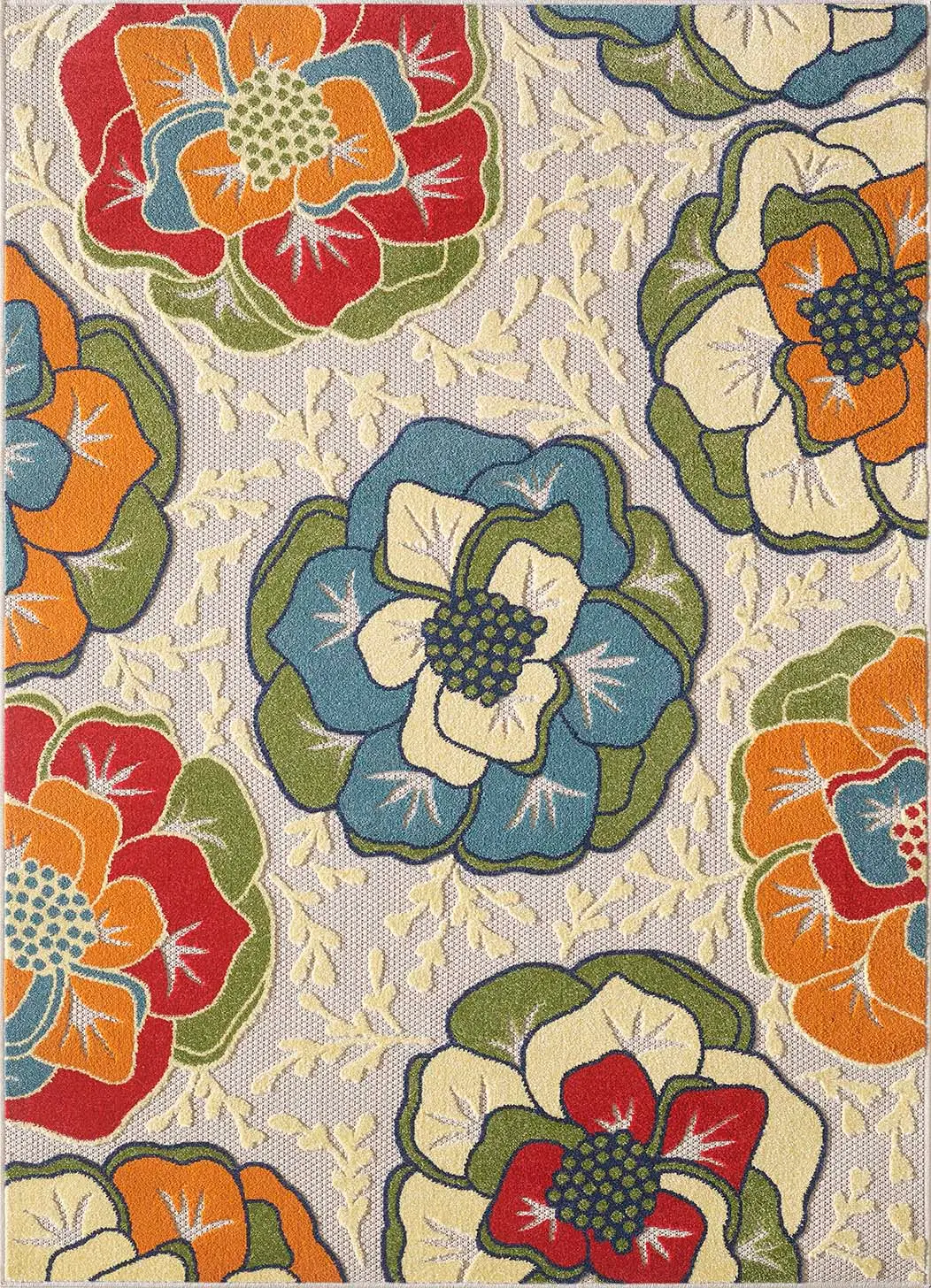 Calla 6936 Ivory Flora Area Rug