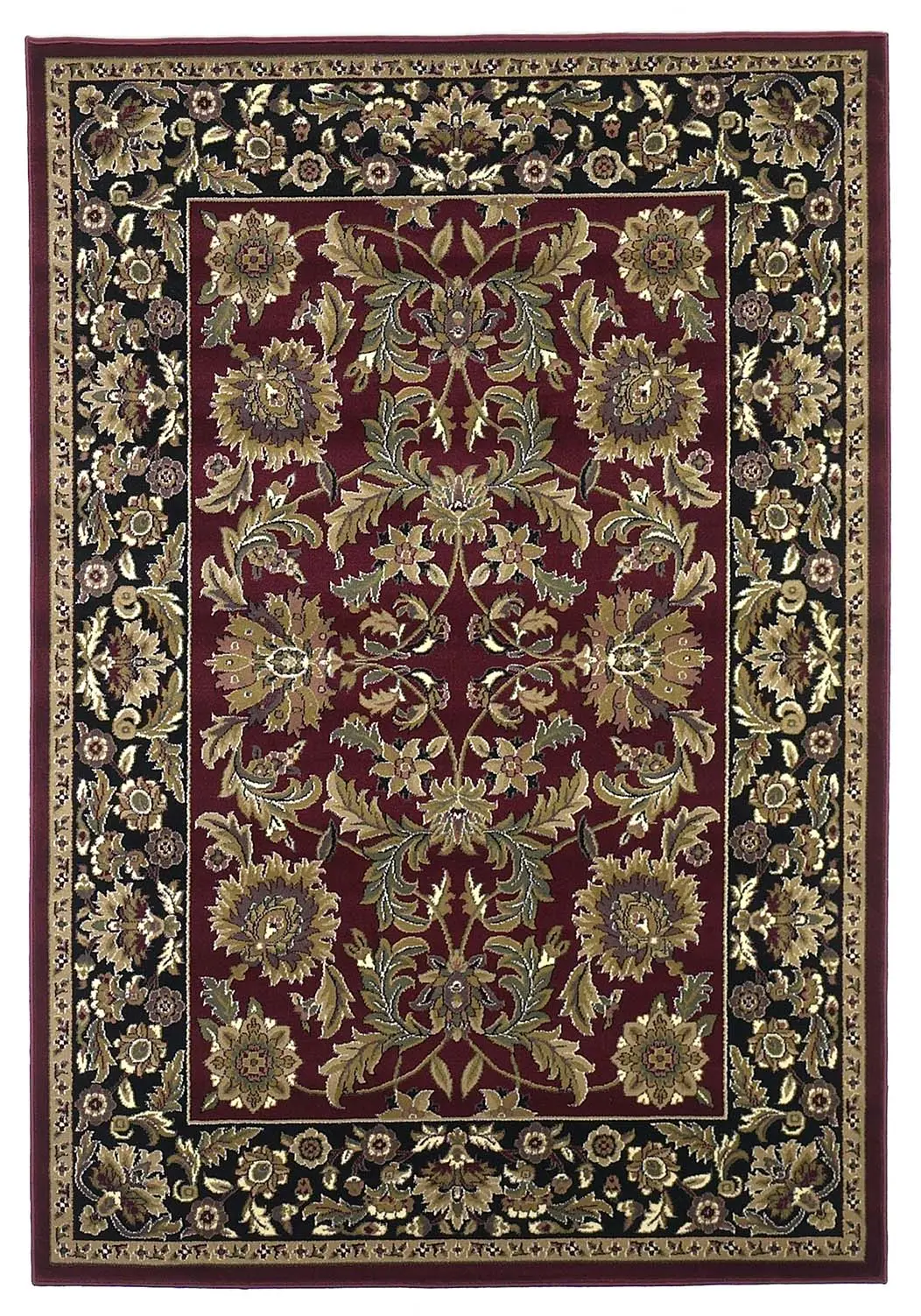 Cambridge 7301 Red/Black Kashan Area Rug Product Image