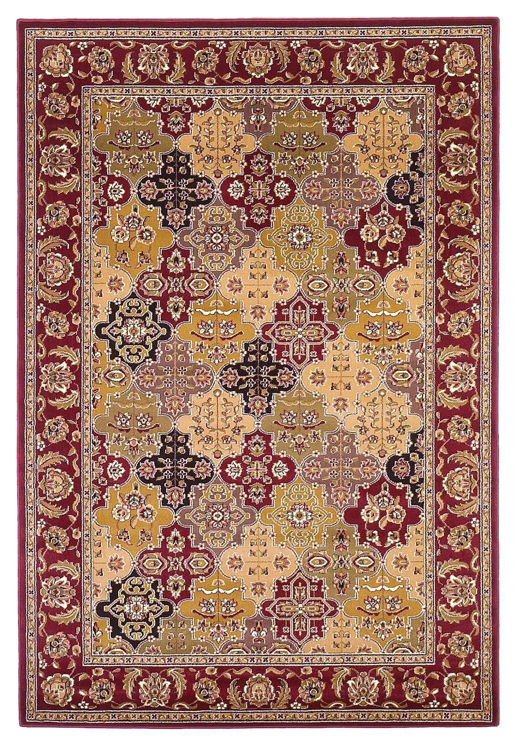 Cambridge 7325 Red Kashan Panel Area Rug