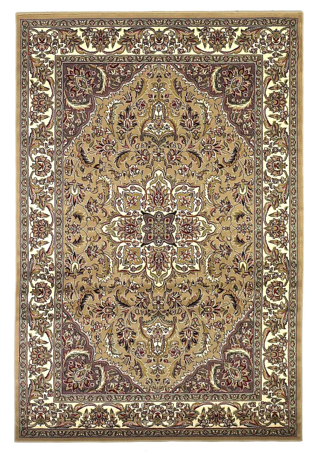 Cambridge 7328 Beige/Ivory Kashan Medallion Area Rug