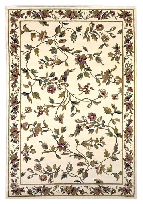 Cambridge 7331 Ivory Floral Vine Area Rug