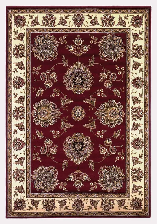 Cambridge 7340 Red/Ivory Floral Mahal Area Rug