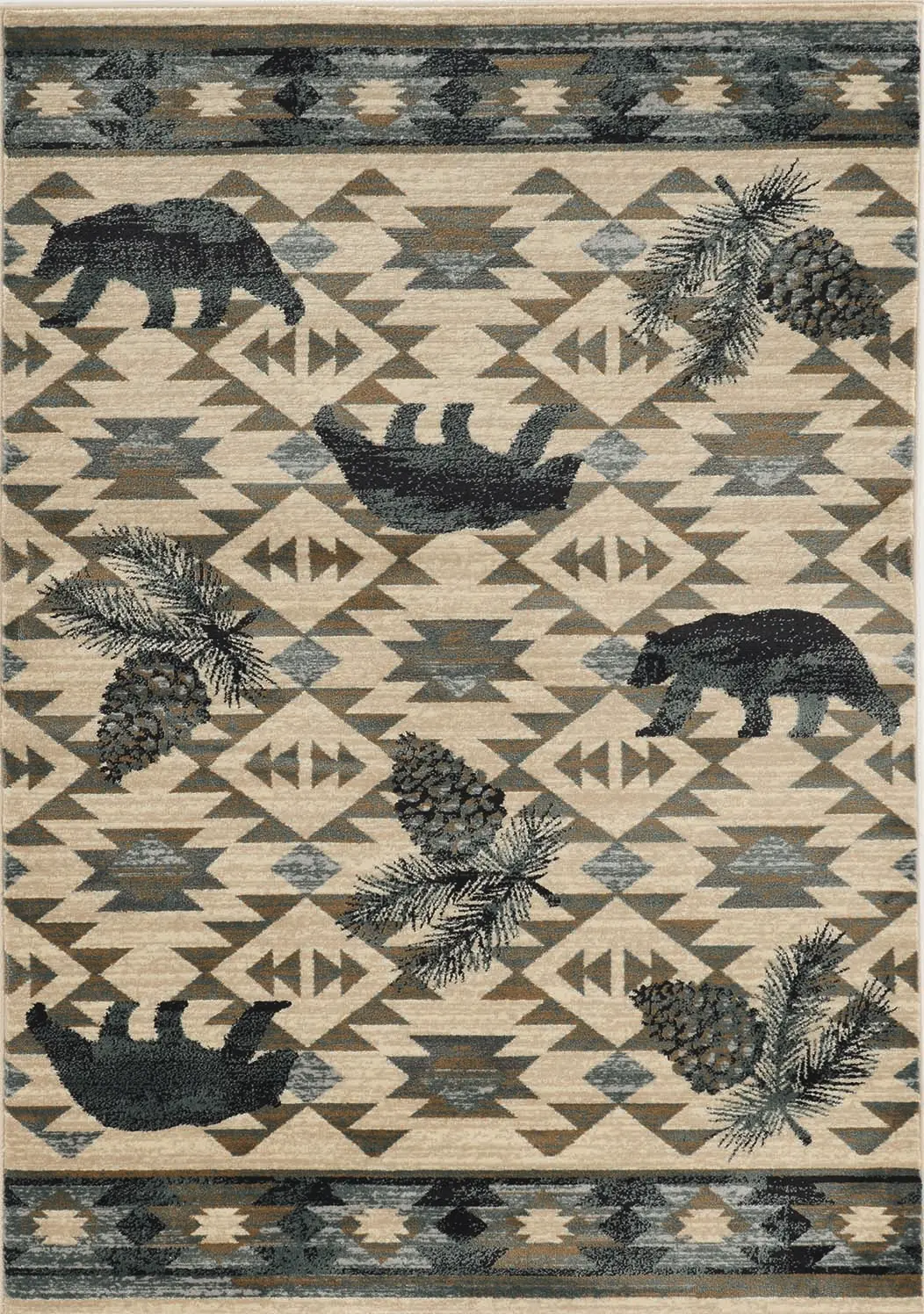 Chester 5634 Ivory/Blue Montana Area Rug