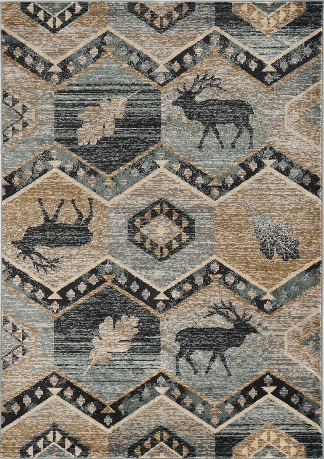 Chester 5637 Seafoam Woodlands Area Rug