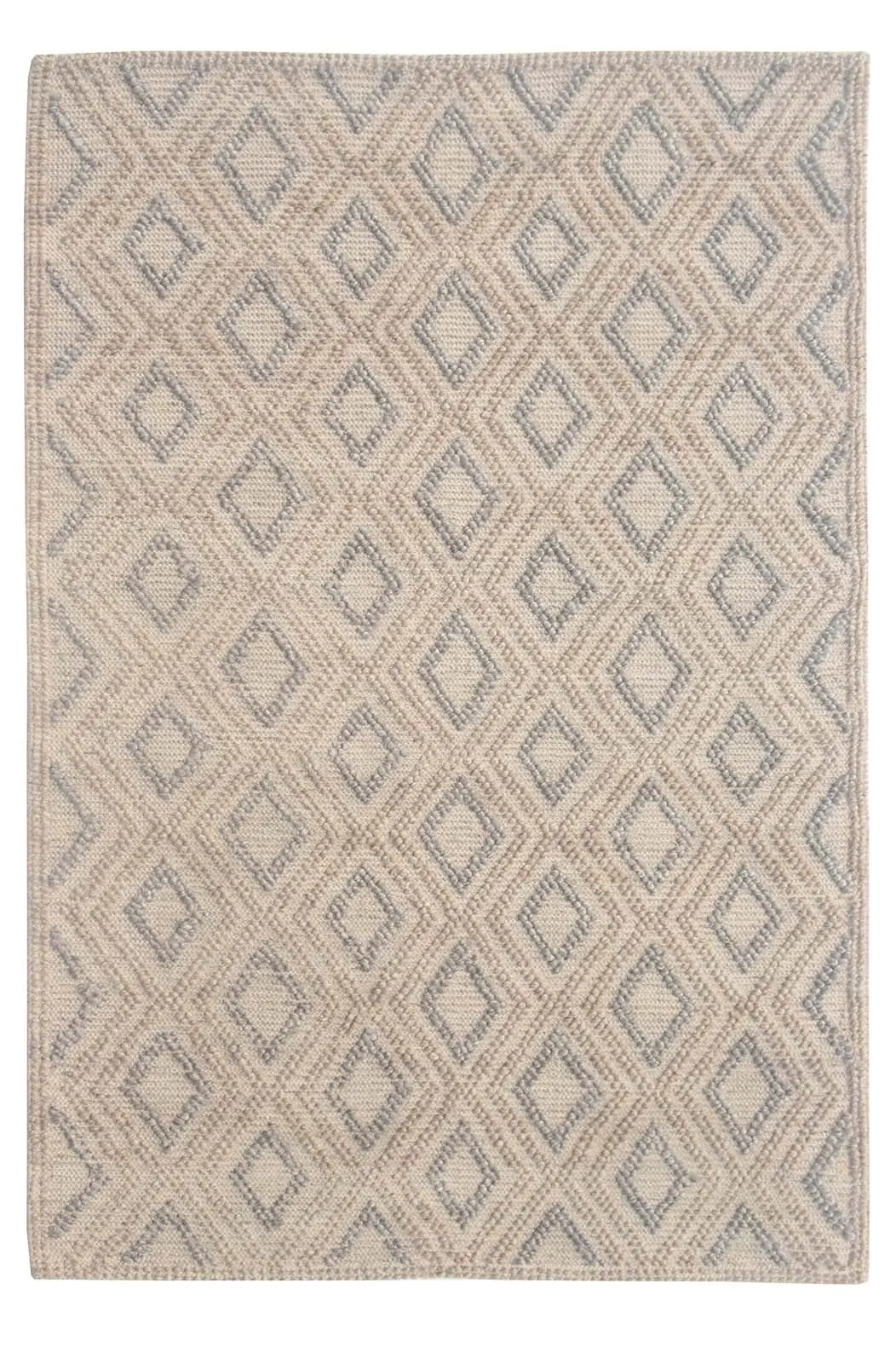 Chloe 7722 Natural Grey Diamond Area Rug