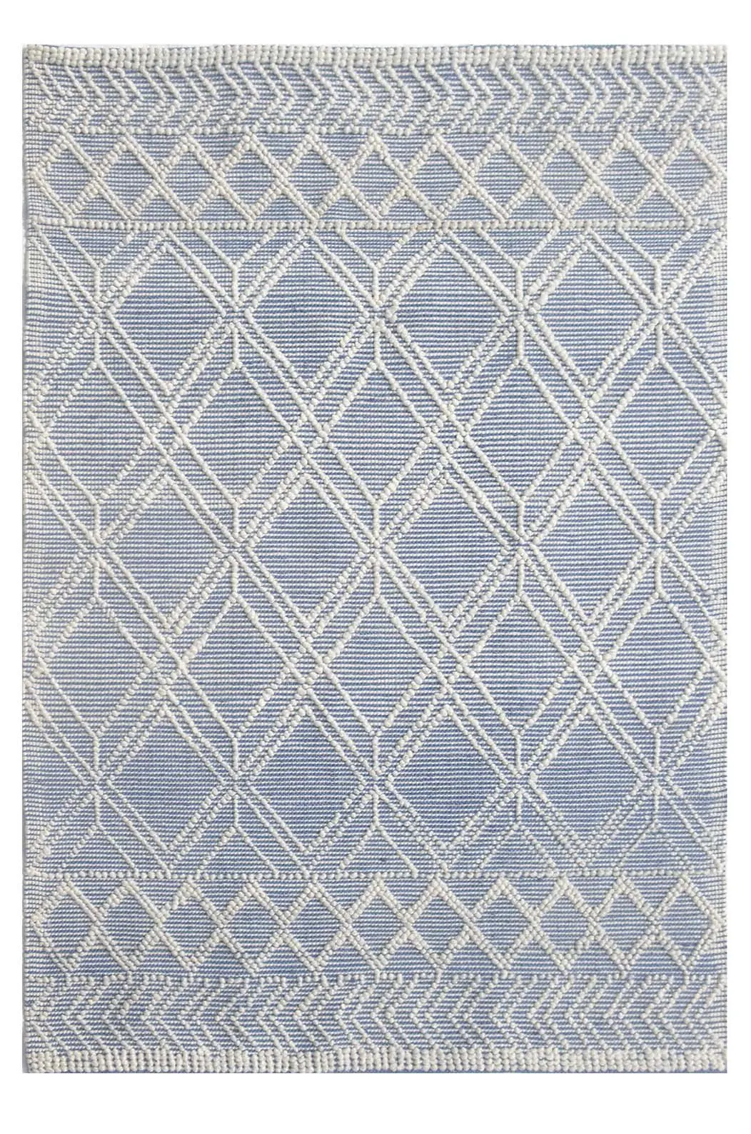 Chloe 7724 Blue Ivory Geo Area Rug