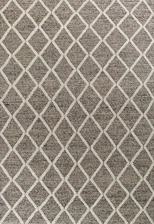 Cortico 6162 Dark Grey Diamonds Area Rug