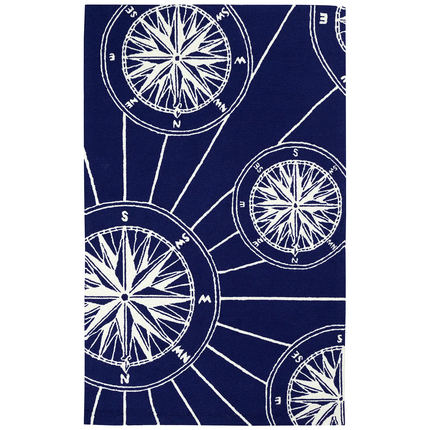Liora Manne Frontporch Hand-Tufted  Indoor/Outdoor Easy Care Area Rug Rug-Contemporary, Nautical, Oc