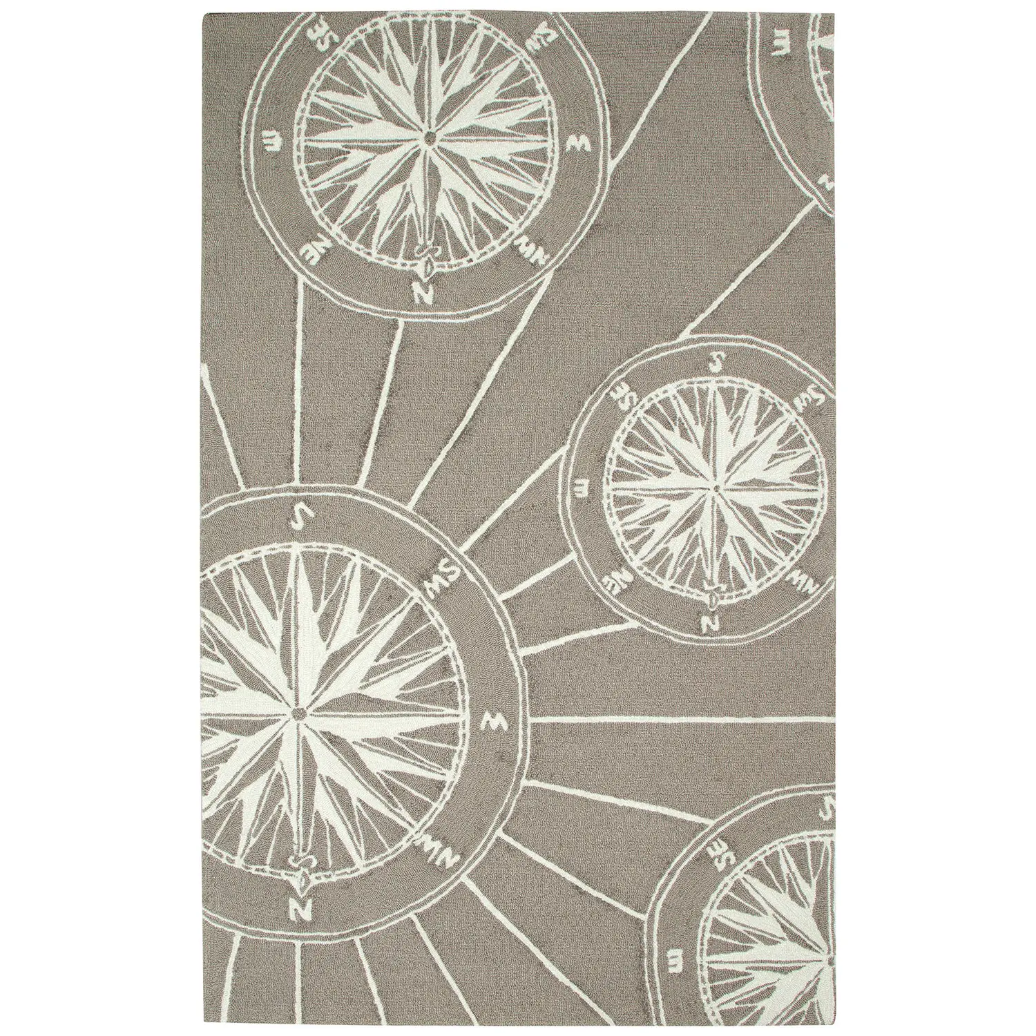 Liora Manne Frontporch Hand-Tufted  Indoor/Outdoor Easy Care Area Rug Rug-Contemporary, Nautical, Oc