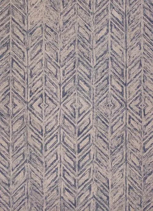 Gramercy 1611 Blue Hither Herringbone Area Rug