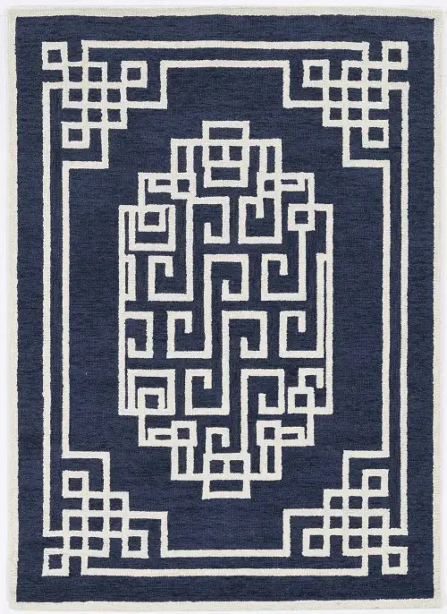 Gramercy 1613 Navy Ivory Maysville Area Rug