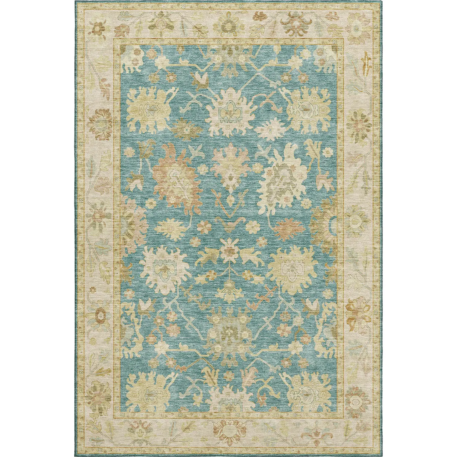 Hatay HY2 Teal Modern Rug
