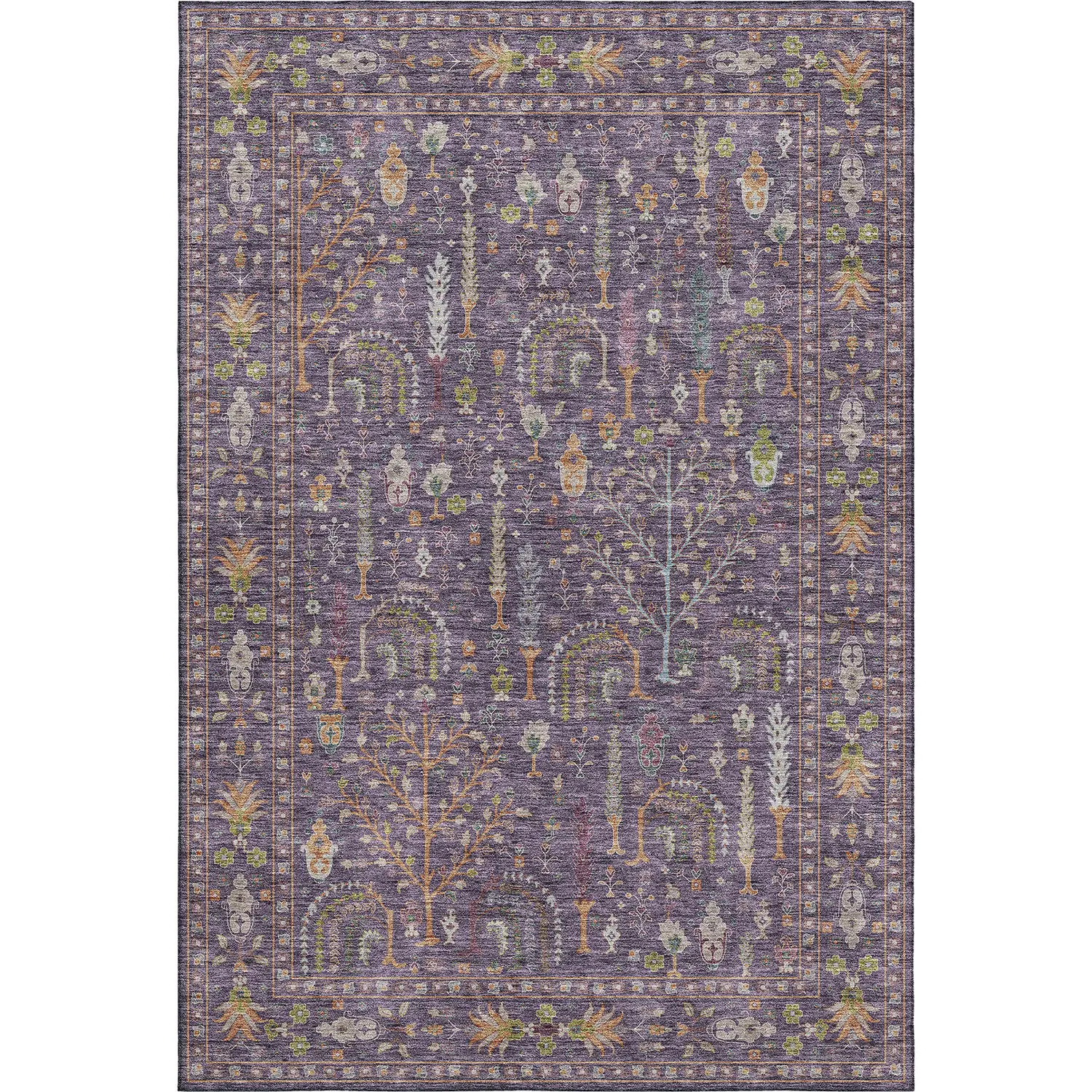 Hatay HY5 Eggplant Modern Rug