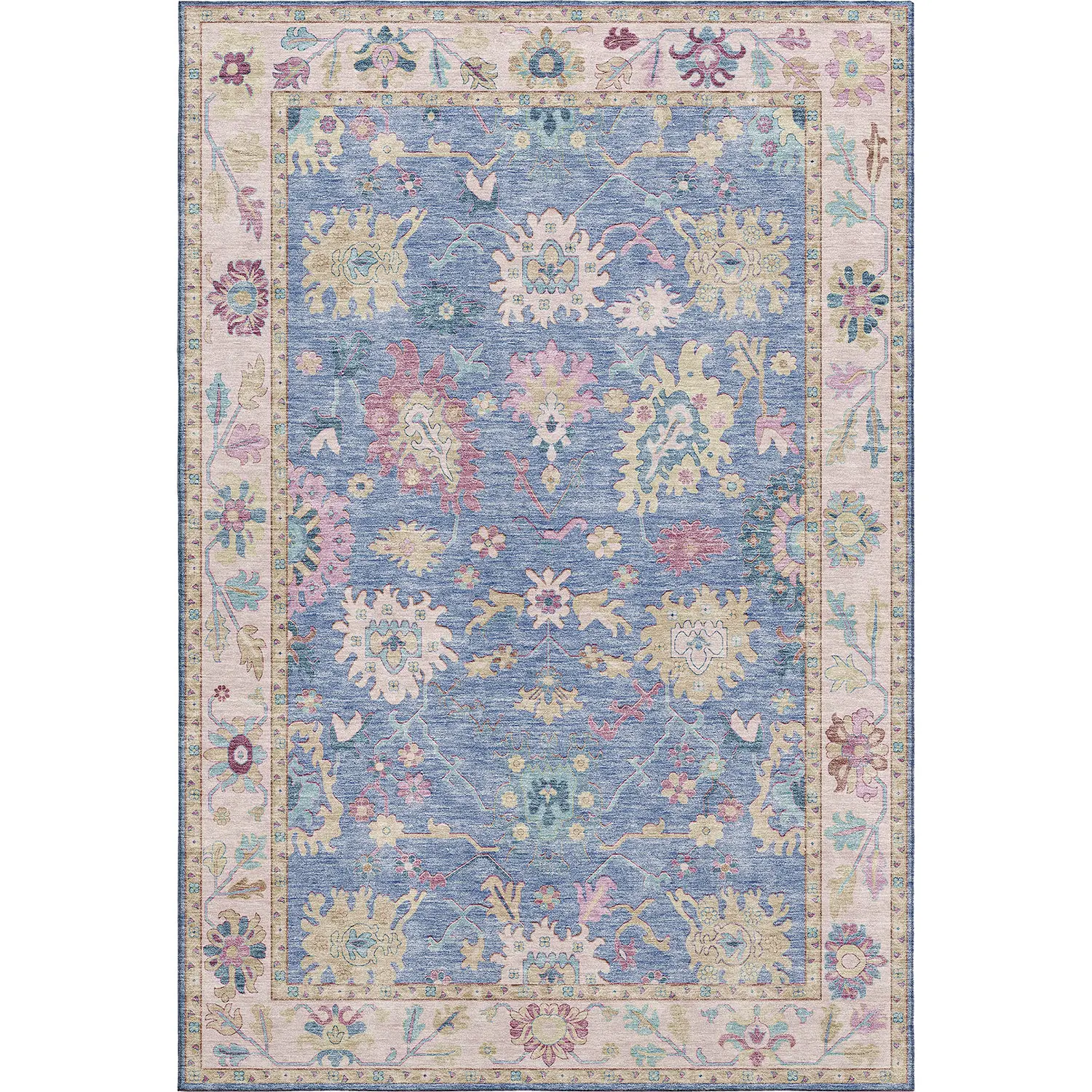 Hatay HY7 Blue Modern Rug