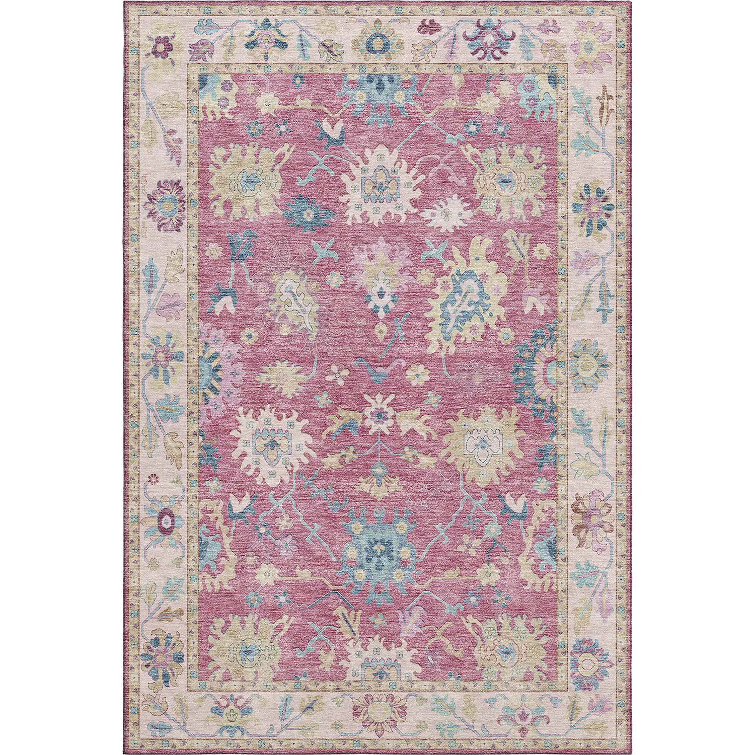 Hatay HY7 Pink Modern Rug