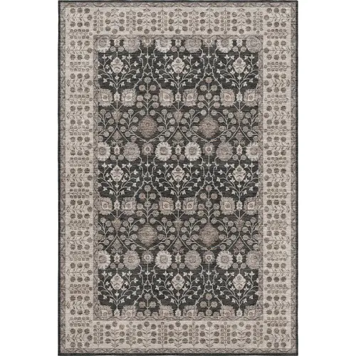 Hatay HY8 Black Modern Rug