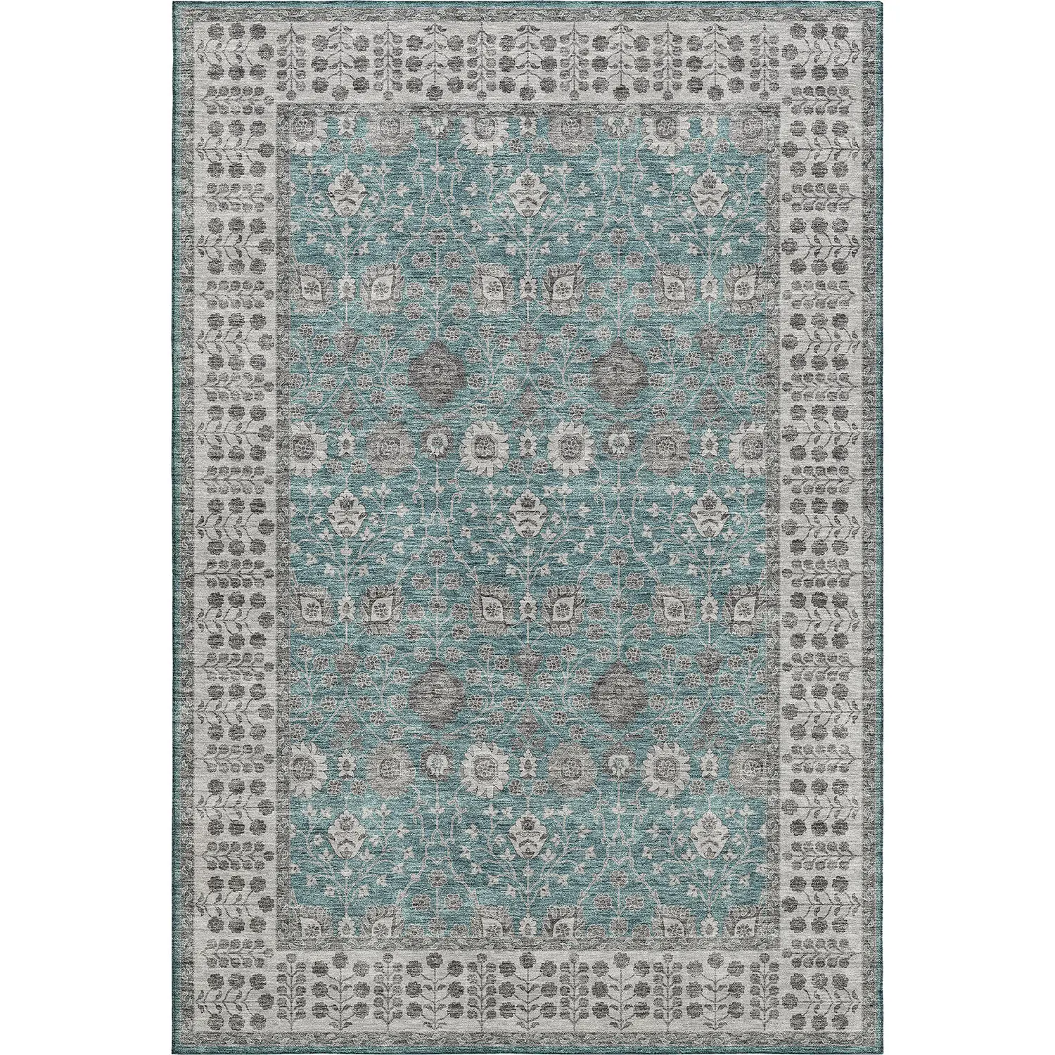 Hatay HY8 Teal Modern Rug