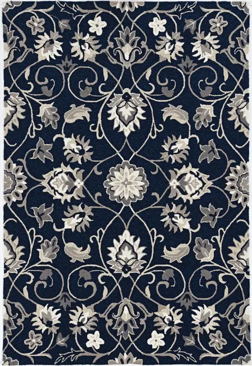 Harbor 4206 Navy Manor Area Rug
