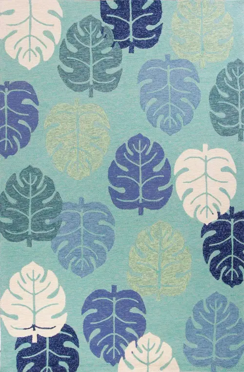 Harbor 4228 Turquoise Palms Area Rug