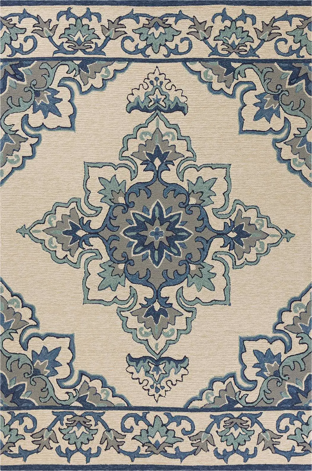 Harbor 4238 Ivory/Blue Serafina Area Rug