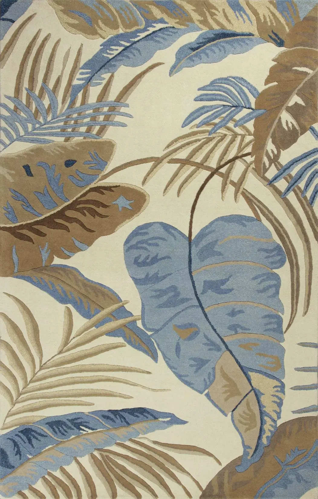 Havana 2624 Ivory/Blue Rainforest Area Rug