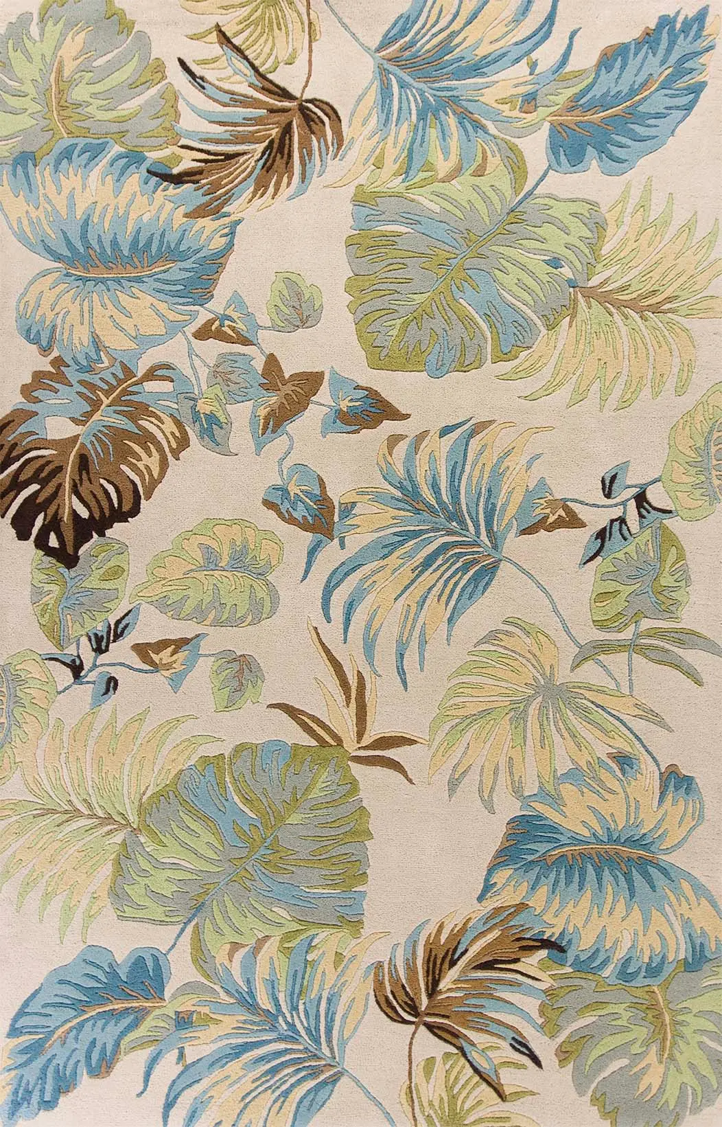 Havana 2630 Ivory/Blue Oasis Area Rug