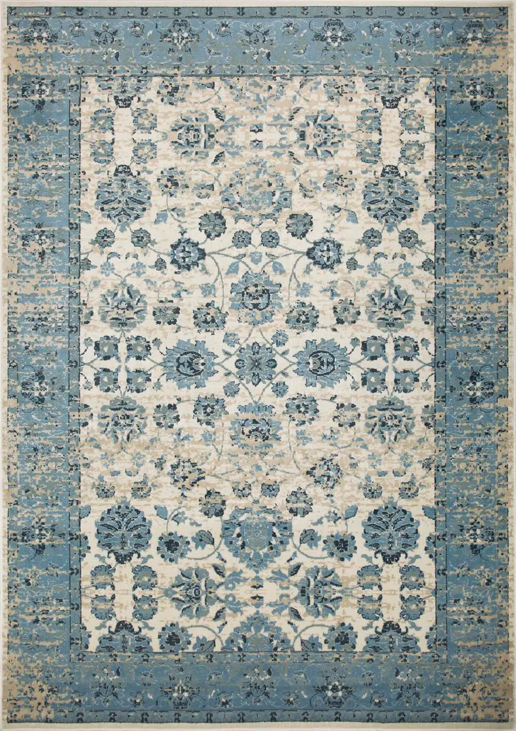 Heritage 9368 Ivory/Blue Traditions Area Rug