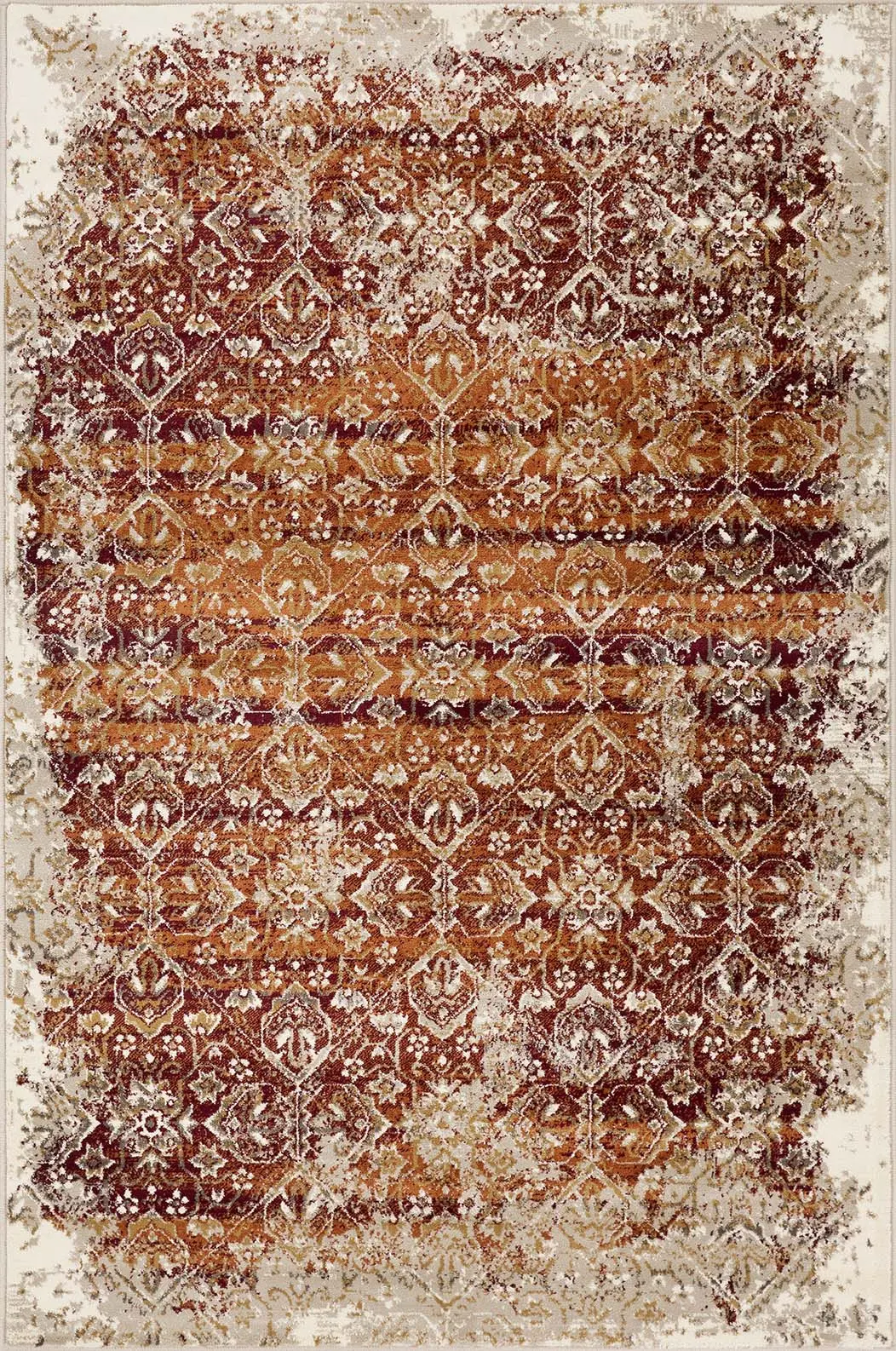 Heritage 9373 Ivory/Rust Anna Area Rug Product Image