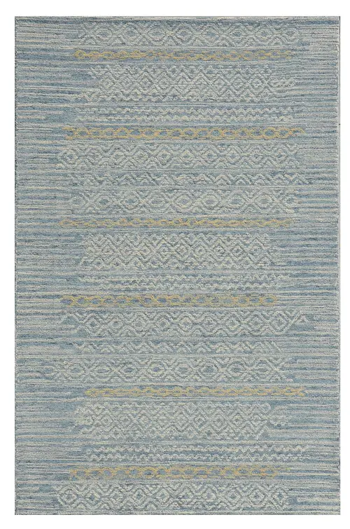 Hudson 2466 Blue Boho Area Rug