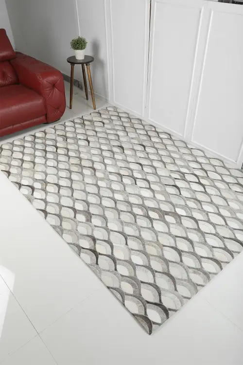 MODERN LOOM JR-0018 Leather Patchwork Rugs