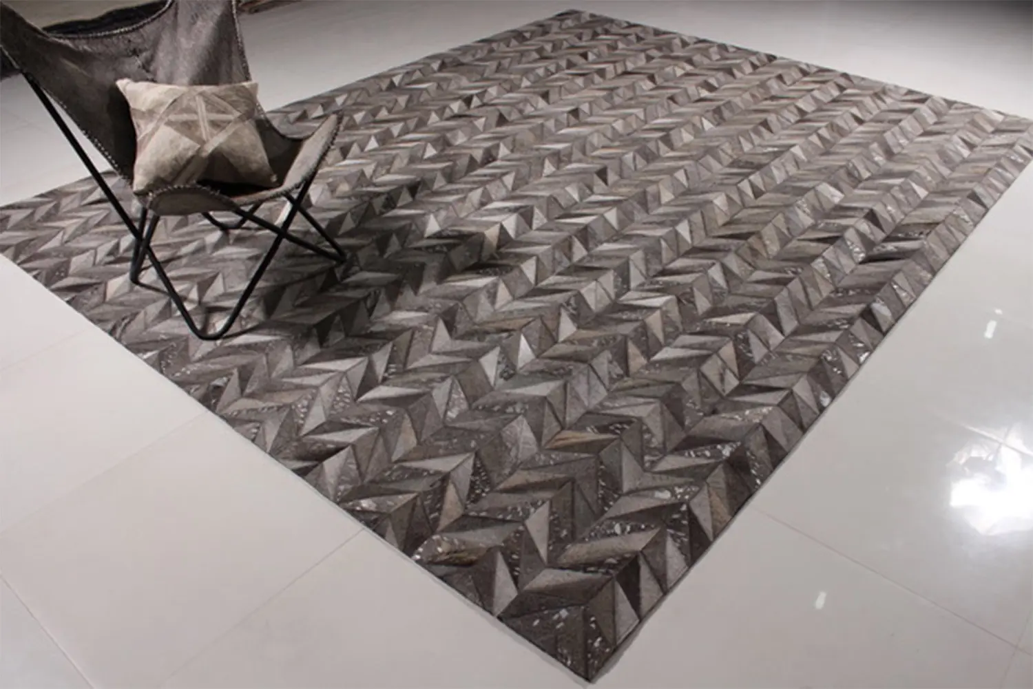 MODERN LOOM JR-8234 Leather Patchwork Rugs