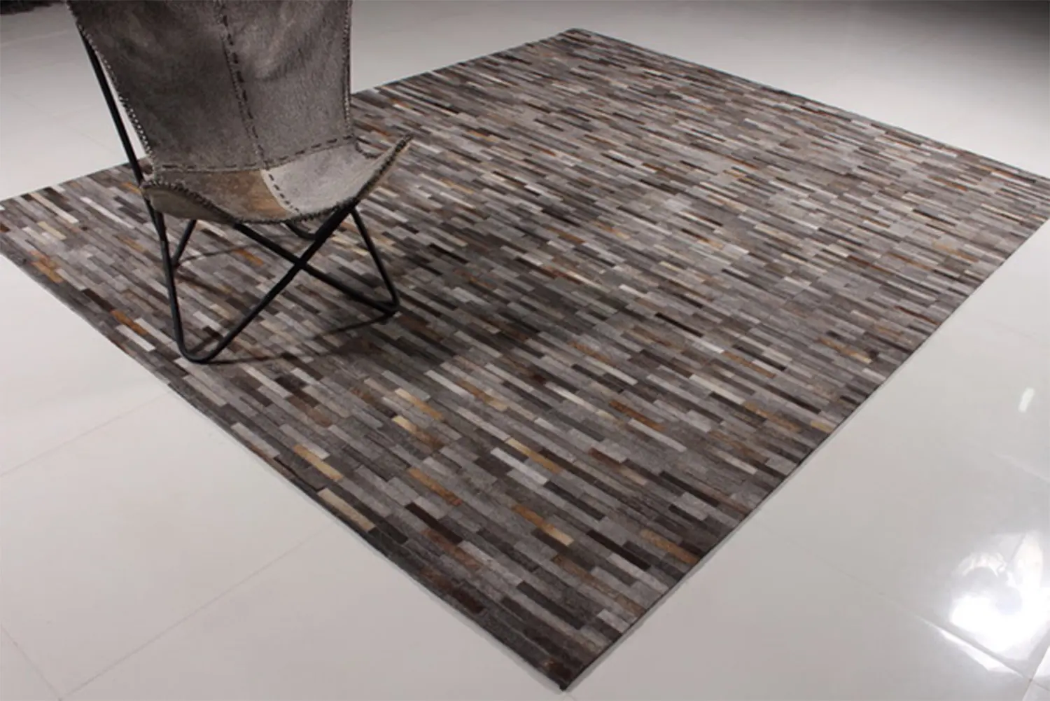 MODERN LOOM JR-8238 Leather Patchwork Rugs