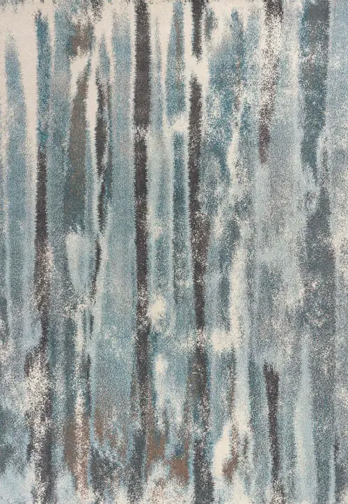 Illusions 6211 Teal Moderne Area Rug