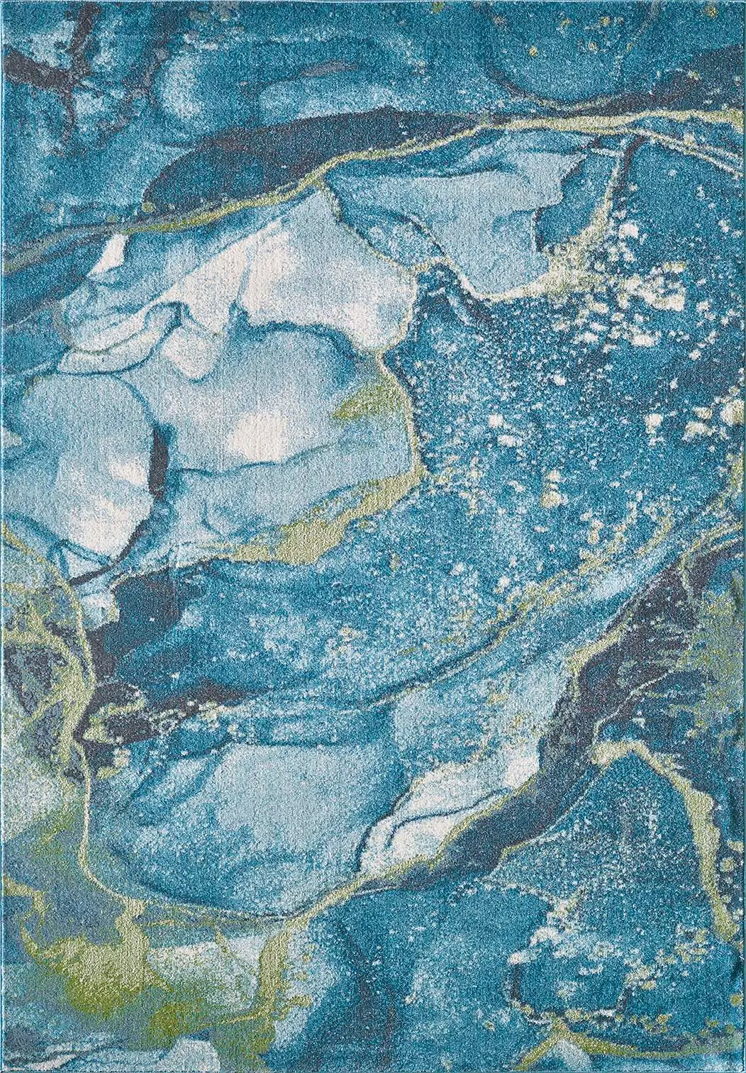 Illusions 6225 Teal Stone Area Rug