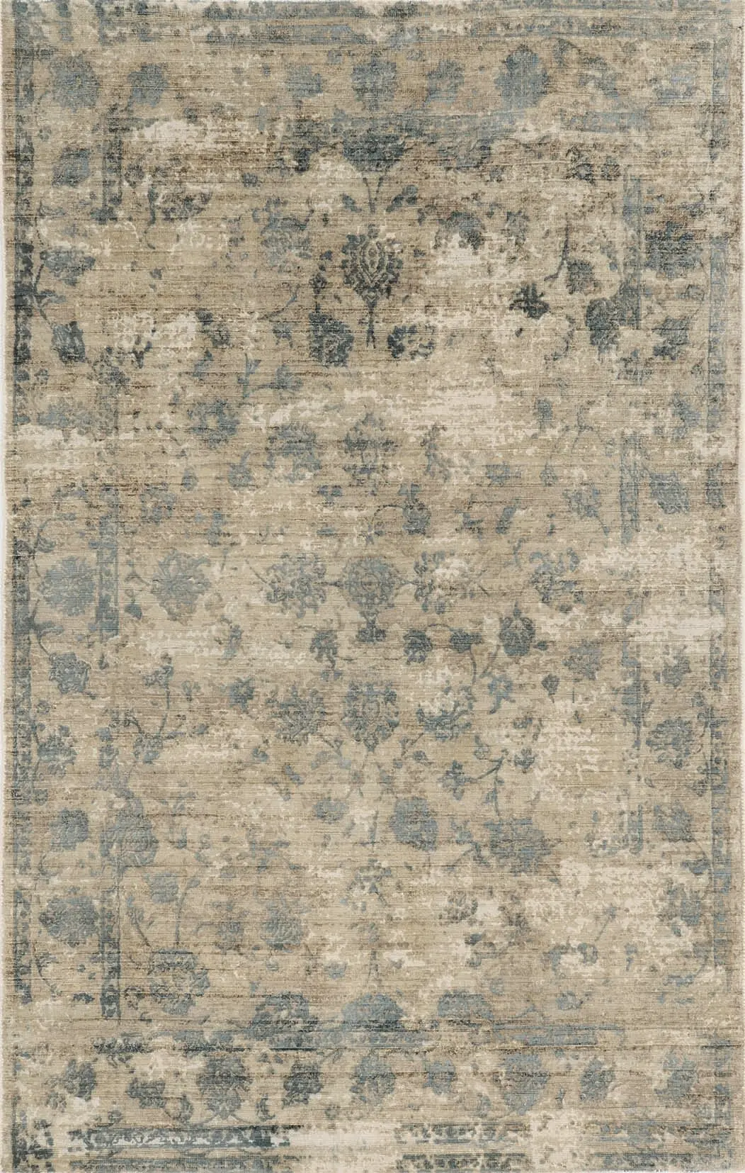 Indulge 0805 Sand/Blue Elegance Area Rug