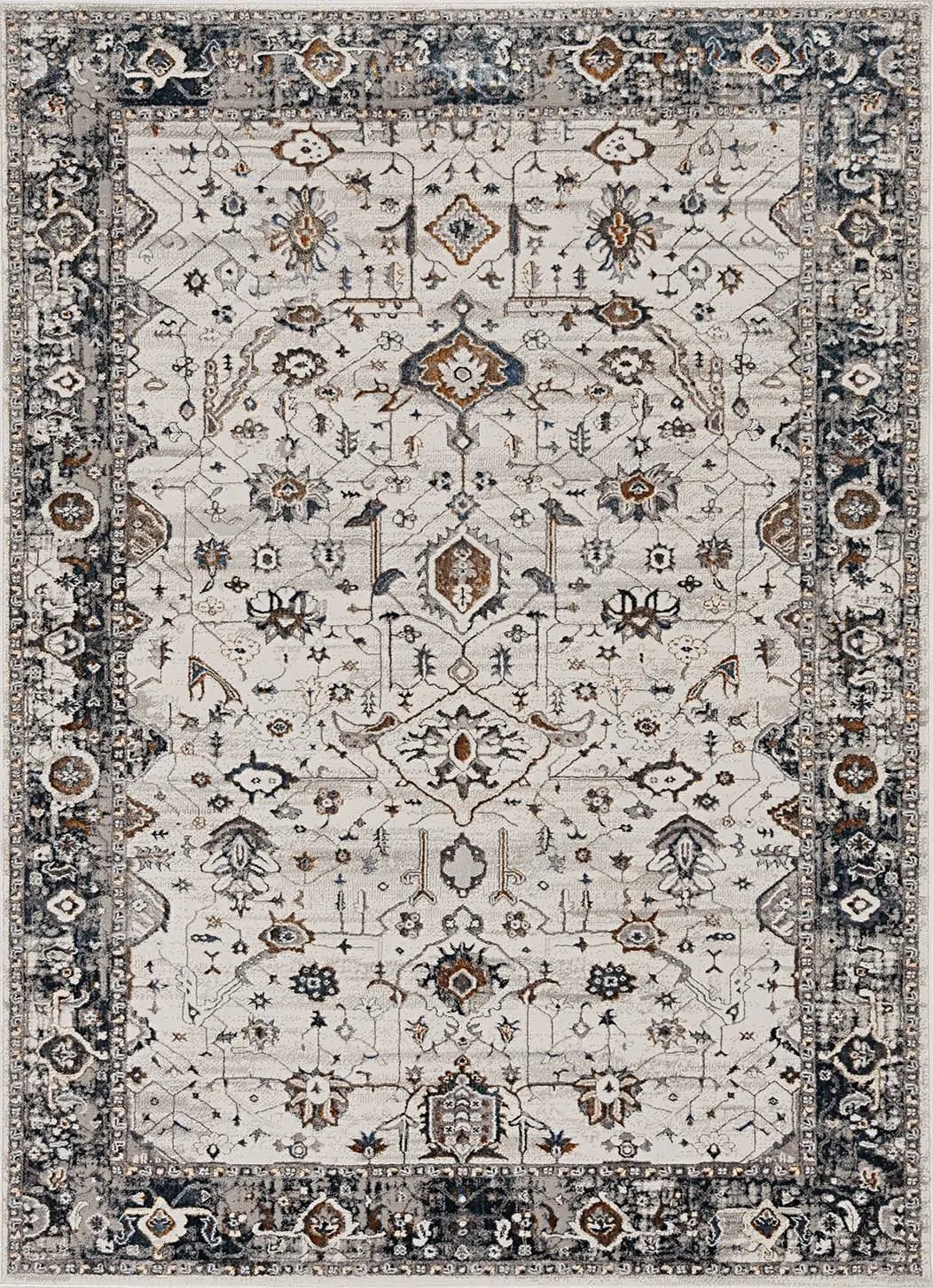 Inspire 7500 Ivory/Grey Empera Area Rug