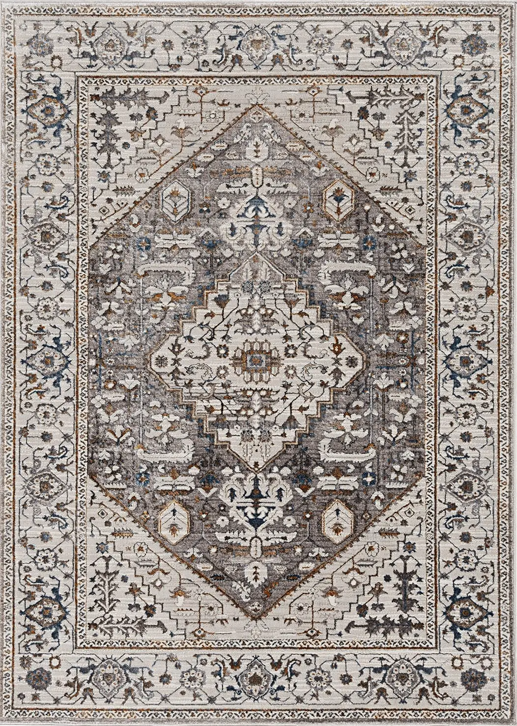 Inspire 7501 Grey Parisian Area Rug