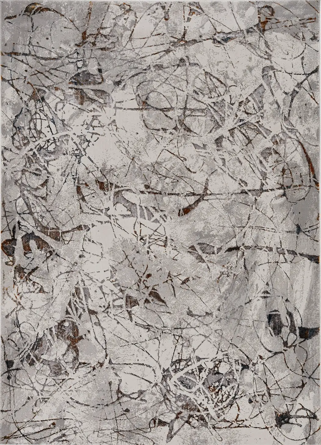 Inspire 7502 Ivory/Grey Escape Area Rug