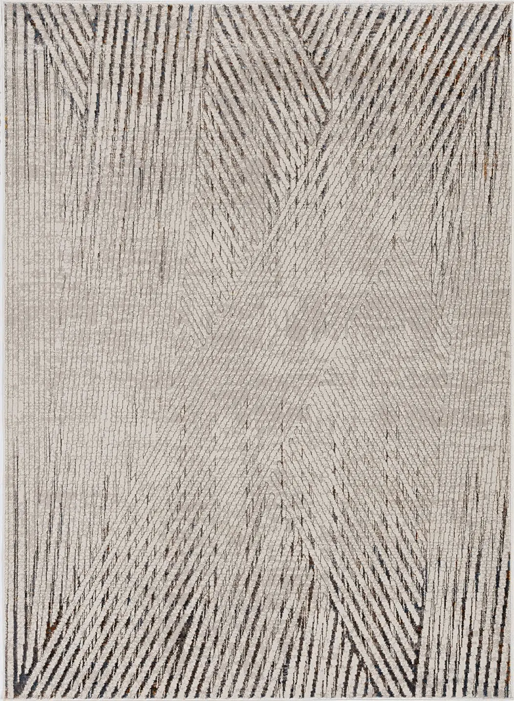 Inspire 7504 Ivory/Grey Parker Area Rug