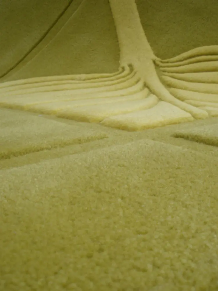 Leaf Vein Apple Green Rug