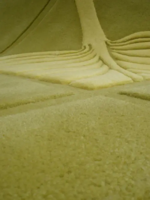 Leaf Vein Apple Green Rug