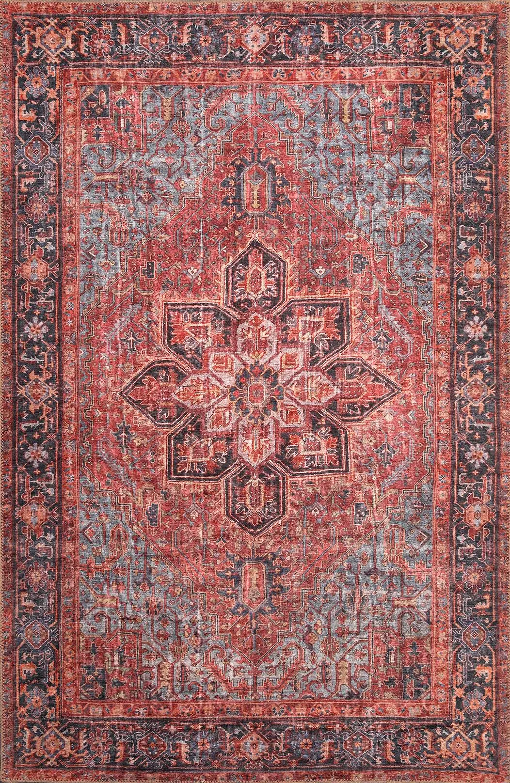 London 4805 Red Anna Area Rug